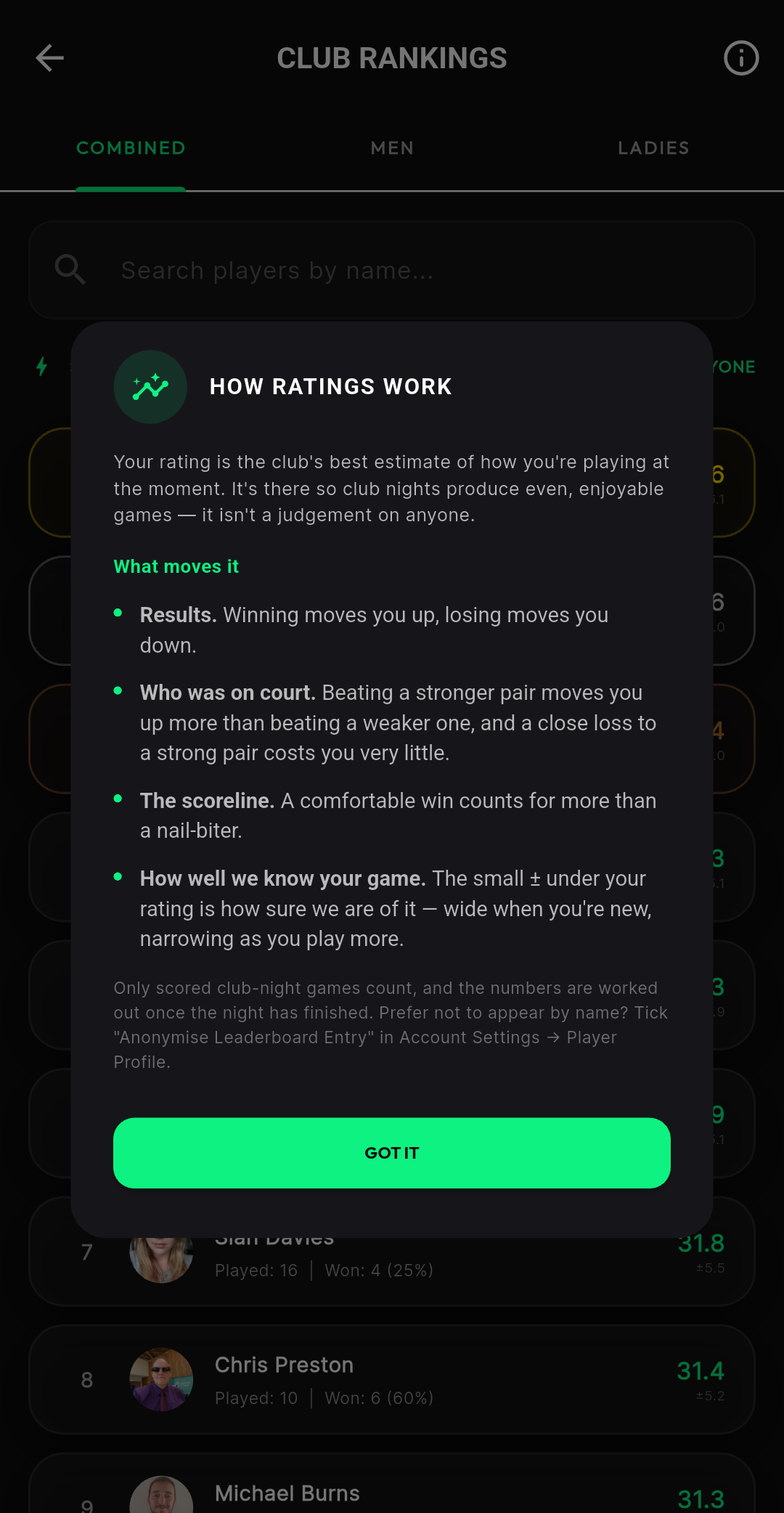 How ratings work